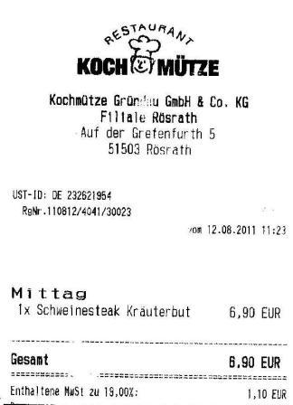 gdas Hffner Kochmtze Restaurant